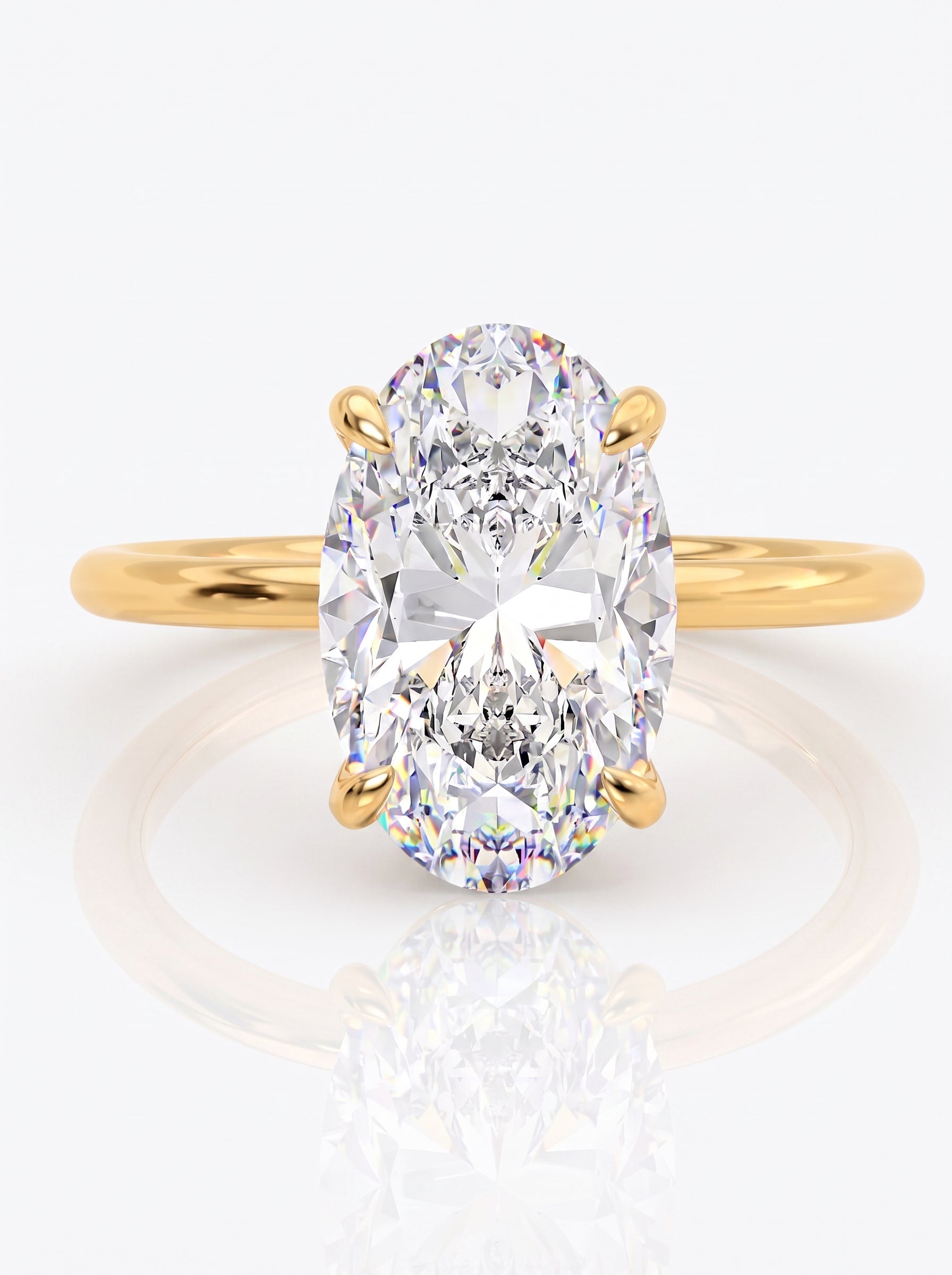 Theia Oval Diamond Ring｜925 Sterling Silver