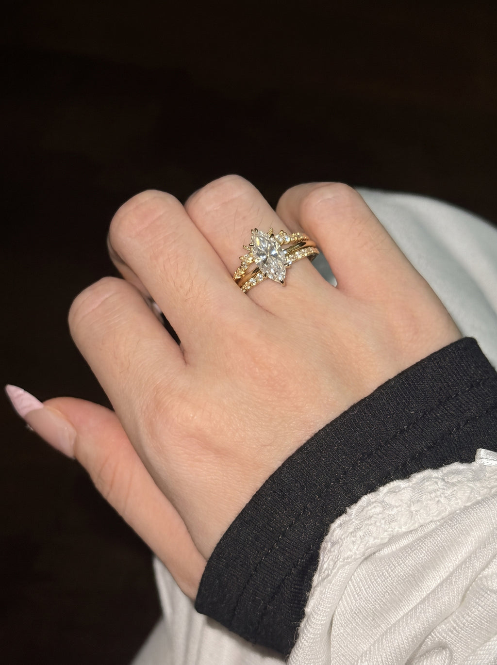 Marchioness Moissanite Ring｜925 Sterling Silver