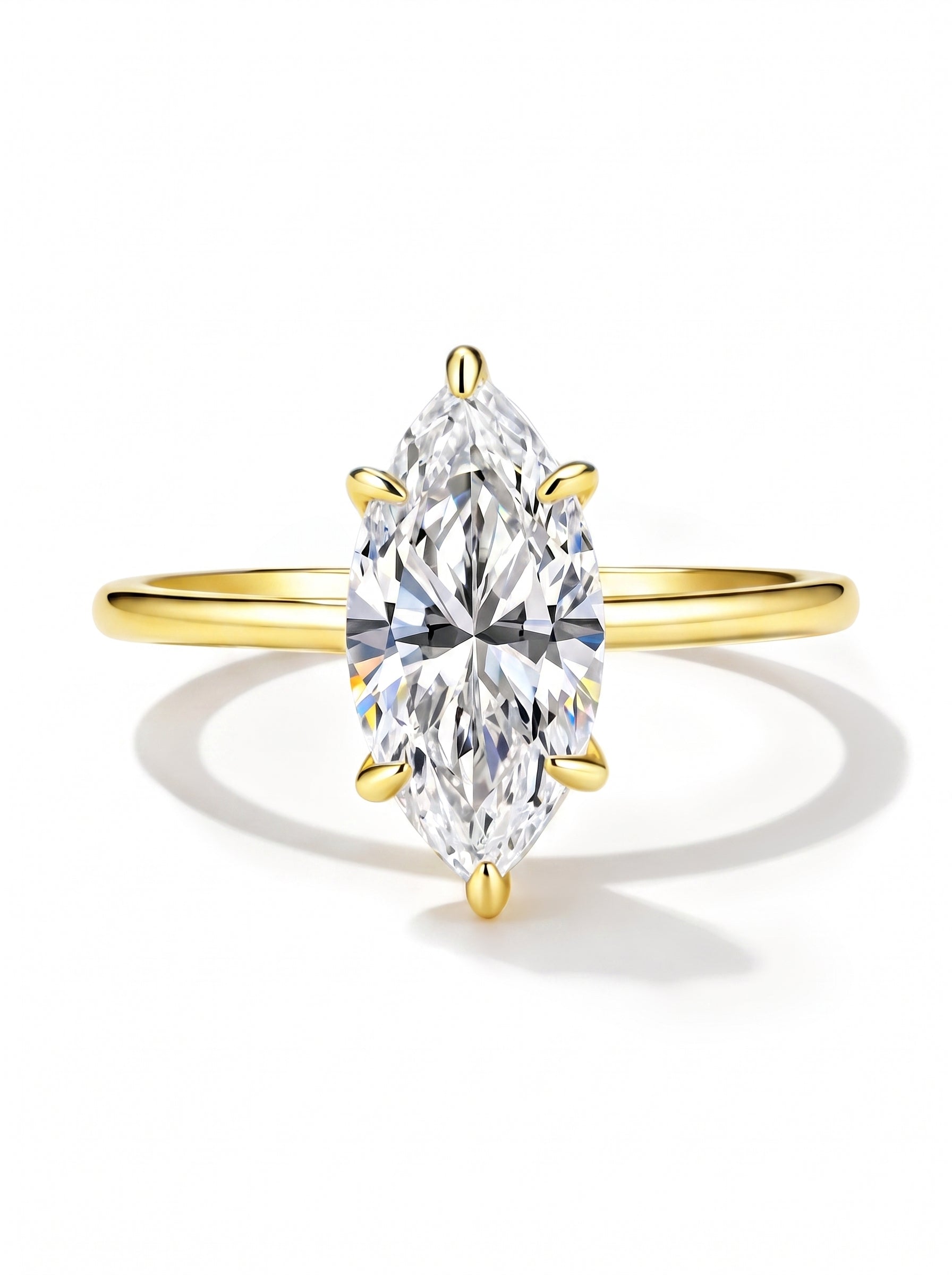 Marchioness Moissanite Ring｜925 Sterling Silver