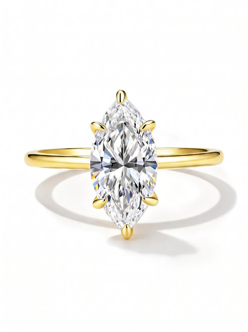 Marchioness Moissanite Ring｜925 Sterling Silver