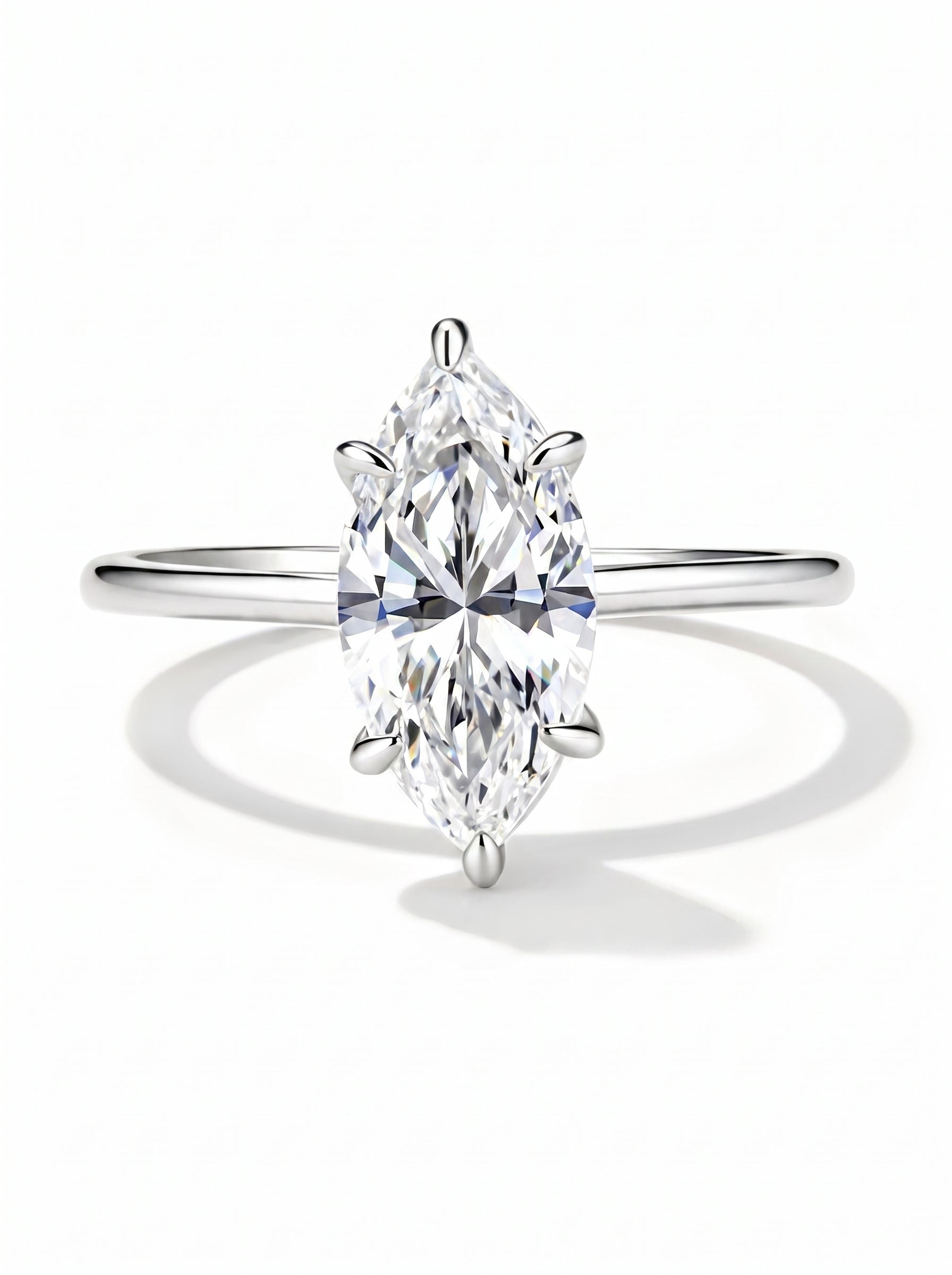 Marchioness Moissanite Ring｜925 Sterling Silver