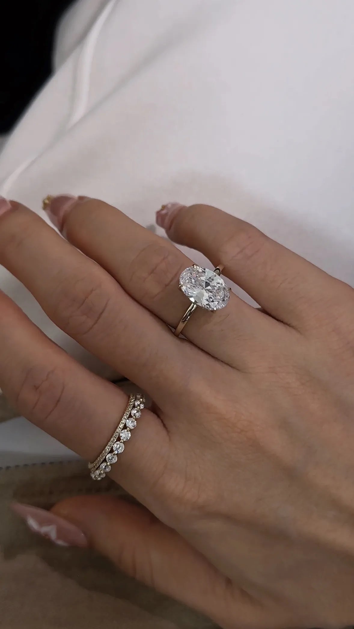Theia Oval Diamond Ring｜925 Sterling Silver